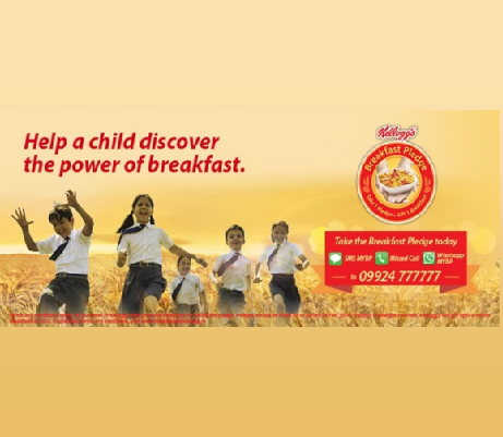 Kellogg's breakfast pledge Missed call Campaign 