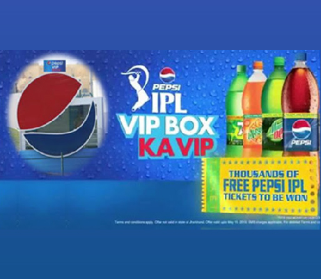 Missed call campaign of Pepsi for Pepsi IPL VIP box contest